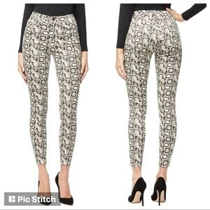 Good American Snake Print Good Legs High Waist Skinny Jeans